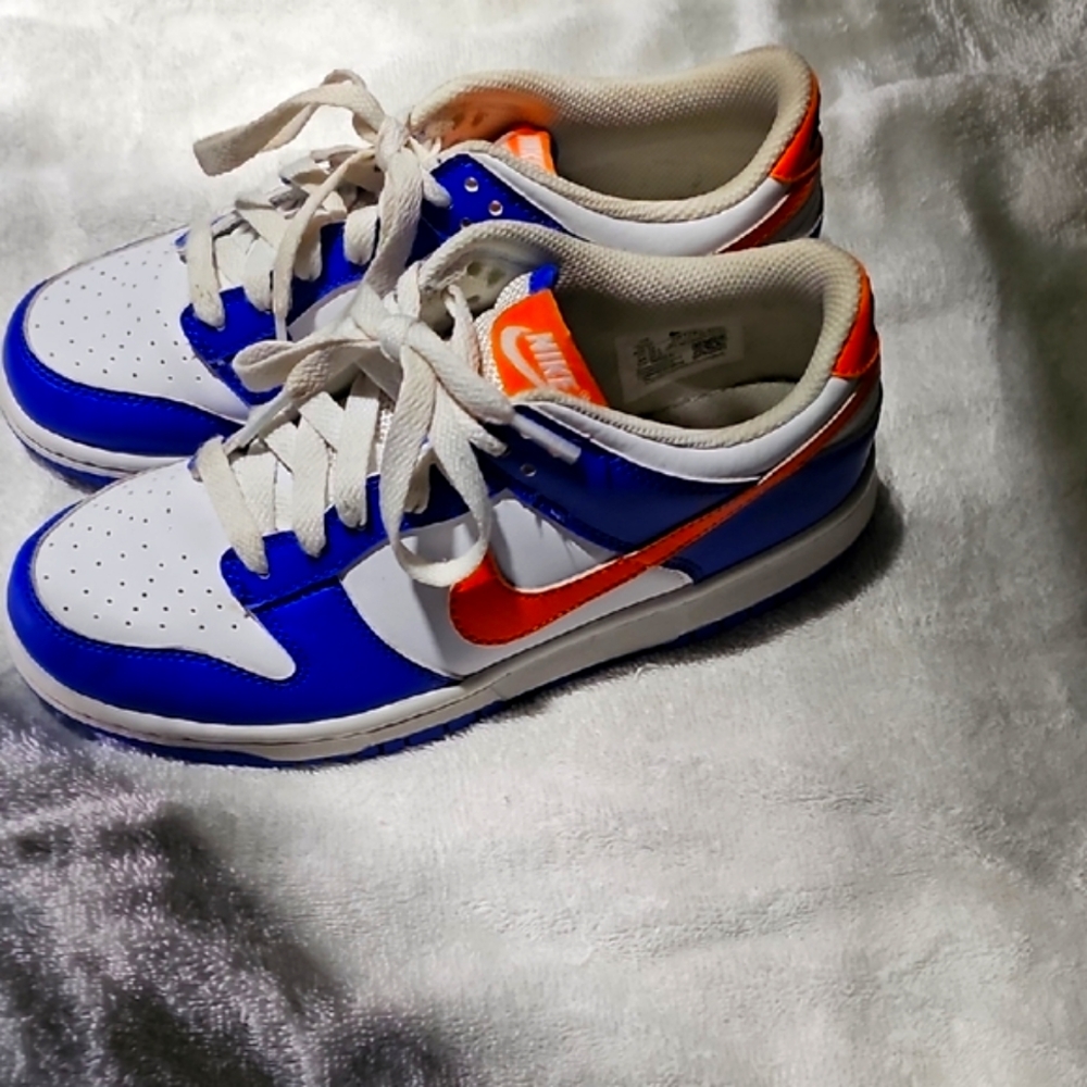Nike Kids Blue and Orange Sneakers